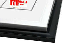 Cargar imagen en el visor de la galería, Marco de Fotos negro Mod-3700 Estilo galería, portafoto moldura con Relieve