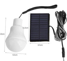 Cargar imagen en el visor de la galería, Lámpara Solar Portátil Bombilla LED Panel Solar Recargable Interior Exterior