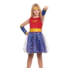 Cargar imagen en el visor de la galería, Disfraz Superhéroe Heroína Wonder Girl Niña Infantil Para Carnaval Fiesta Teatro