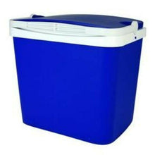 Cargar imagen en el visor de la galería, Nevera rígida azul portátil para playa, camping, acampada, gran resistencia.