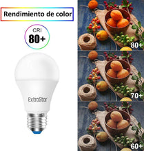 Cargar imagen en el visor de la galería, Pack 6 Bombillas LED 10W E27 800 lúmenes Casquillo Gordo, Luz Cálida, Frio