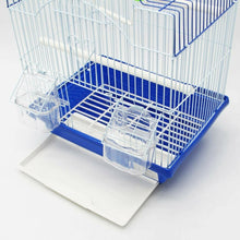 Cargar imagen en el visor de la galería, Jaula Pájaros Metal con Comedero Bebedero Saltador Cubeta 30x23x39 cm