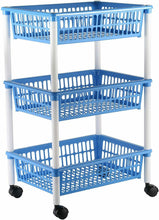Cargar imagen en el visor de la galería, Carrito verdulero 3 cestos 40x62x30 cm