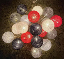 Cargar imagen en el visor de la galería, Guirnalda de 20 bolas Diámetro 6 CM de LED eléctrica Decoracion+Adaptador 3V
