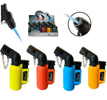 Cargar imagen en el visor de la galería, Mechero Turbo Fluor LLAMA SOPLETE Anti Viento Encendedor Encendido Eléctrico
