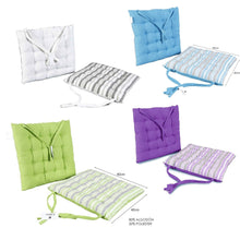 Cargar imagen en el visor de la galería, Cojín Acolchado para Silla en Algodón y Poliéster 37 x 37 cm - Decoración Hogar - Ideal para Sillas