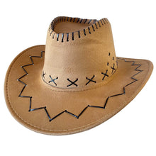 Cargar imagen en el visor de la galería, Sombrero de vaquero para jóvenes y adultos para fiesta de carnaval, halloween