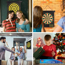 Cargar imagen en el visor de la galería, Tablero Dardos Magnéticos Doble Cara con Dardos Niños Adulto Oficina Familia Tiempo Libre Interior