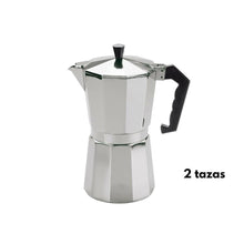Cargar imagen en el visor de la galería, Cafetera italiana metalizado para 1 a 9 tazas clásico