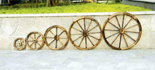 Cargar imagen en el visor de la galería, Rueda Decorativa Madera Natural Vintage 30, 45, 60, 90 cm Para Decoración Casa Jardin Restaurante lo