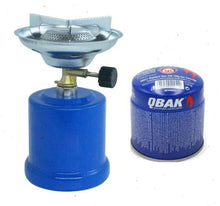 Cargar imagen en el visor de la galería, Hornillo gas camping + gas butano con mezcla de propano portátil 190 g exterior