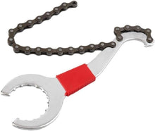 Cargar imagen en el visor de la galería, Cadena herramienta bici removedor de Rueda Libre Llave de pedalier portátil