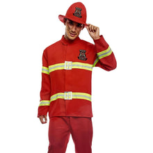 Cargar imagen en el visor de la galería, Disfraz Bombero Hombre para Carnaval Halloween Profesiones Fiesta Teatro