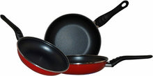Cargar imagen en el visor de la galería, Sartén Praga de acero vitrificado exterior color rojo. Antiadherente todo tipo