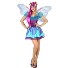 Cargar imagen en el visor de la galería, Disfraz Hada Rojo Rosa Azul Amarillo Mujer Adulto para Carnaval Fiesta Teatro