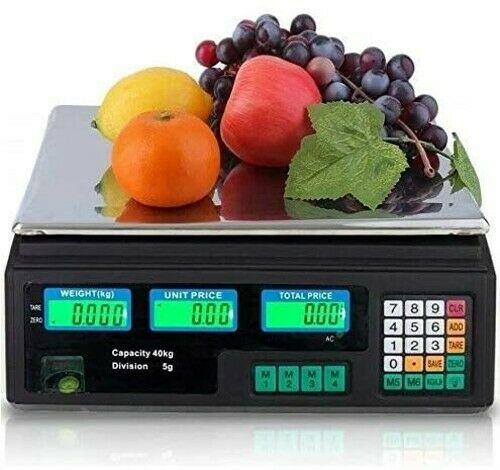BASCULA BALANZA Comercial para calcular precio digital Pesar Fruta