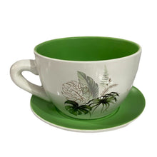 Cargar imagen en el visor de la galería, Taza Macetero con Plato de Céramica Para Plantas Decoracion Jardin Casa
