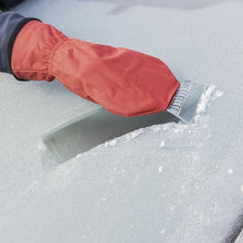 Cargar imagen en el visor de la galería, Rascador de hielo nieve coche con guante vellón para parabrisas impermeable