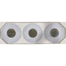 Cargar imagen en el visor de la galería, Pack 3 Espejos Pared Decorativos Plateados dorados Casa Habitación Salón 25 cm