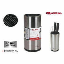 Cargar imagen en el visor de la galería, Tacoma ranuras redondo Acero inoxidable portacuchillos bloques para cuchillos 11X11X23CM quttin