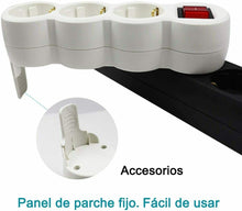 Cargar imagen en el visor de la galería, Adaptador plano con interruptor y tres enchufes schuko. 16A/250V~ MAx.3680W