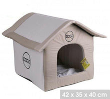 Cargar imagen en el visor de la galería, Casa para Perro Gato Mascota con Cojin, y Cremallera Desmodable 42x35x40 cm
