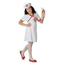 Cargar imagen en el visor de la galería, Disfraz Enfermera Blanco Niña Infantil para Carnaval Fiesta Teatro