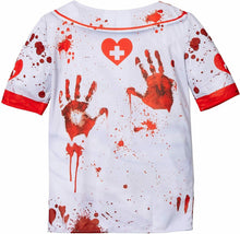 Cargar imagen en el visor de la galería, DISFRAZ CAMISETA ENFERMERA MUERTA MUJER ADULTO