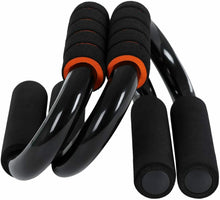 Cargar imagen en el visor de la galería, Manijas Push Up Soportes para Flexiones y Otros Entrenamientos, negro-rojo