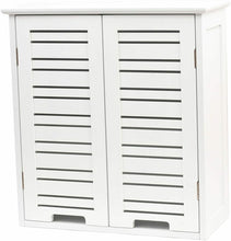 Cargar imagen en el visor de la galería, Mueble de pared Miami Armario 2 puertas y estanterías de madera cuarto de baño