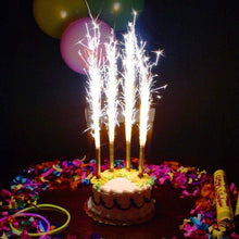 Cargar imagen en el visor de la galería, Bengalas Alimentaria Pastel Cumple Fiesta Velas Cumpleaños Celebraciones Bodas..