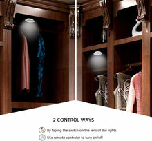 Cargar imagen en el visor de la galería, Luz LED con mando a distancia, funciona con pilas, para armarios, armarios, baño