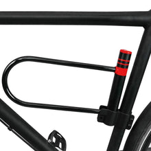 Cargar imagen en el visor de la galería, Candado antirrobo de acero para bicicleta y motocicleta 18 x 32 cm en forma de U