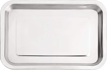 Cargar imagen en el visor de la galería, Bandeja de servir de acero inoxidable pulida gastronomía comida 2 unds