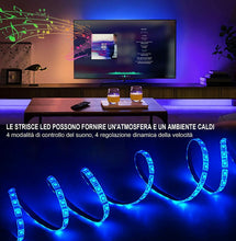 Cargar imagen en el visor de la galería, Tira LED USB 5050 con modo de música TV retroiluminada 3M para dormitorio cocina