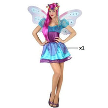 Cargar imagen en el visor de la galería, Disfraz Hada Rojo Rosa Azul Amarillo Mujer Adulto para Carnaval Fiesta Teatro