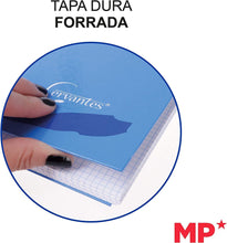 Cargar imagen en el visor de la galería, Libreta cuaderno A5 Cervantes 120 hojas tapa extradura 90 g cuadrícula 5x5 mm