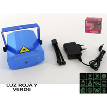 Cargar imagen en el visor de la galería, Proyector láser puntos figuras Navidad multicolor con musica discoteca luz LED