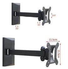 Cargar imagen en el visor de la galería, Soporte de pared para televisor TV LCD LED monitor 12" A 30" Giratorio inclina