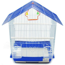 Cargar imagen en el visor de la galería, Jaula Pájaros Metal con Comedero Bebedero Columpio Saltador Cubeta 46x26x33 cm