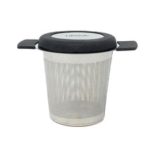 Cargar imagen en el visor de la galería, Filtro para infusiones té acero inox con tapa y soporte