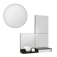 Cargar imagen en el visor de la galería, 4 Espejos de pared cuadrado y redondo auto adhesivo 15 y 20 cm, aumento x3