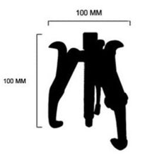 Cargar imagen en el visor de la galería, Extractor mecánico de 3 Brazos 100 mm, extractor de trípode interior exterior rodamiento de Ruedas, poleas.....