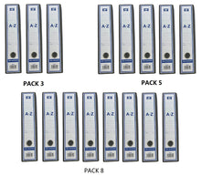 Cargar imagen en el visor de la galería, Pack 3, 5, 8 ARCHIVADORES DE PALANCA FOLIO JASPEADO NEGRO CON CAJA