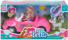 Cargar imagen en el visor de la galería, Set Mini-muñeca+vehículo descapotable