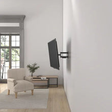 Cargar imagen en el visor de la galería, Soporte de pared para tv con brazo articulado 600x400, 45kg max, 32"-65", 72-450mm, -5ª-+12ª, 180ª