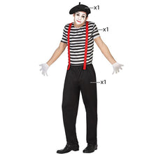 Cargar imagen en el visor de la galería, Disfraz Mimo Hombre Carnaval Profesiones Fiesta Teatro