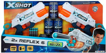 Cargar imagen en el visor de la galería, X-Shot - Pack 2 pistolas Reflex 6 X-Shot Excel + 6 botes (44770)