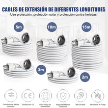 Cargar imagen en el visor de la galería, Cable alargador de enchufe electrico Extensible con PROTECCIÓN 2,3,4,5,10,15 m