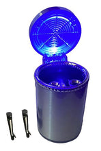 Cargar imagen en el visor de la galería, Cenicero de luz LED con Tapas para coche soporte Universal pila incluida